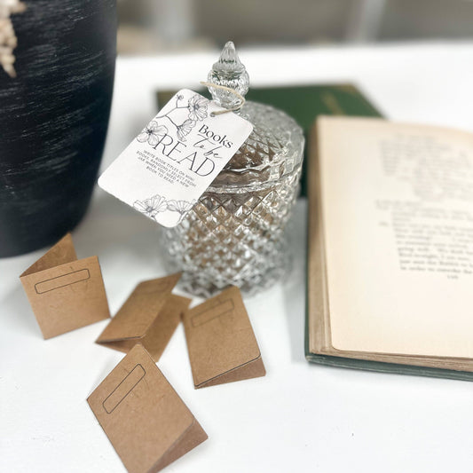 A House of Books - Books To Be Read Jar, Book Related Gift