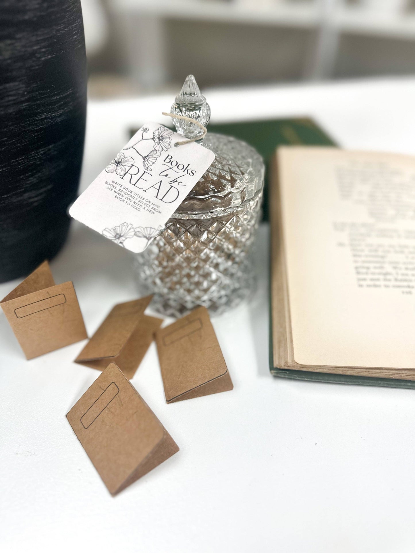 A House of Books - Books To Be Read Jar, Book Related Gift