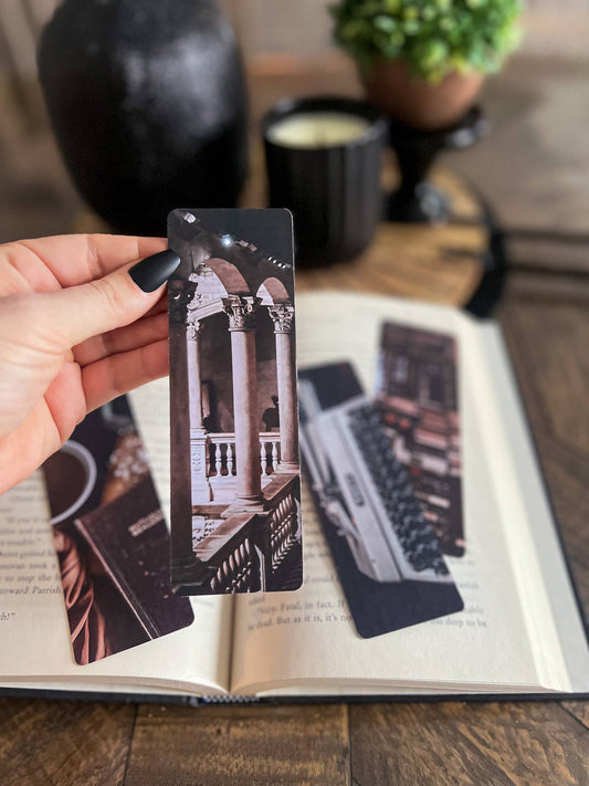 Dark Academia Bookmark Set: Columns / Soft Touch Matte