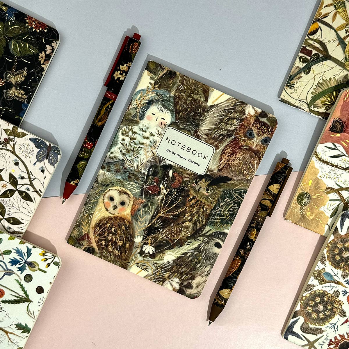BV by Bruno Visconti - A6 Passport Notebook -Notebook Owls