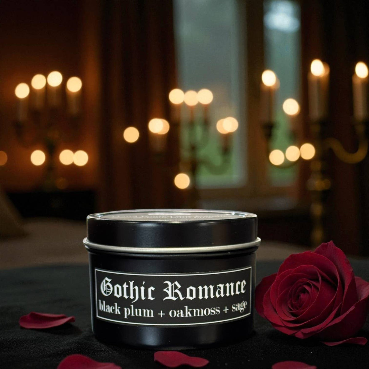 Fly Paper Products - Gothic Romance 4oz Candle - Black Plum + Oakmoss + Sage