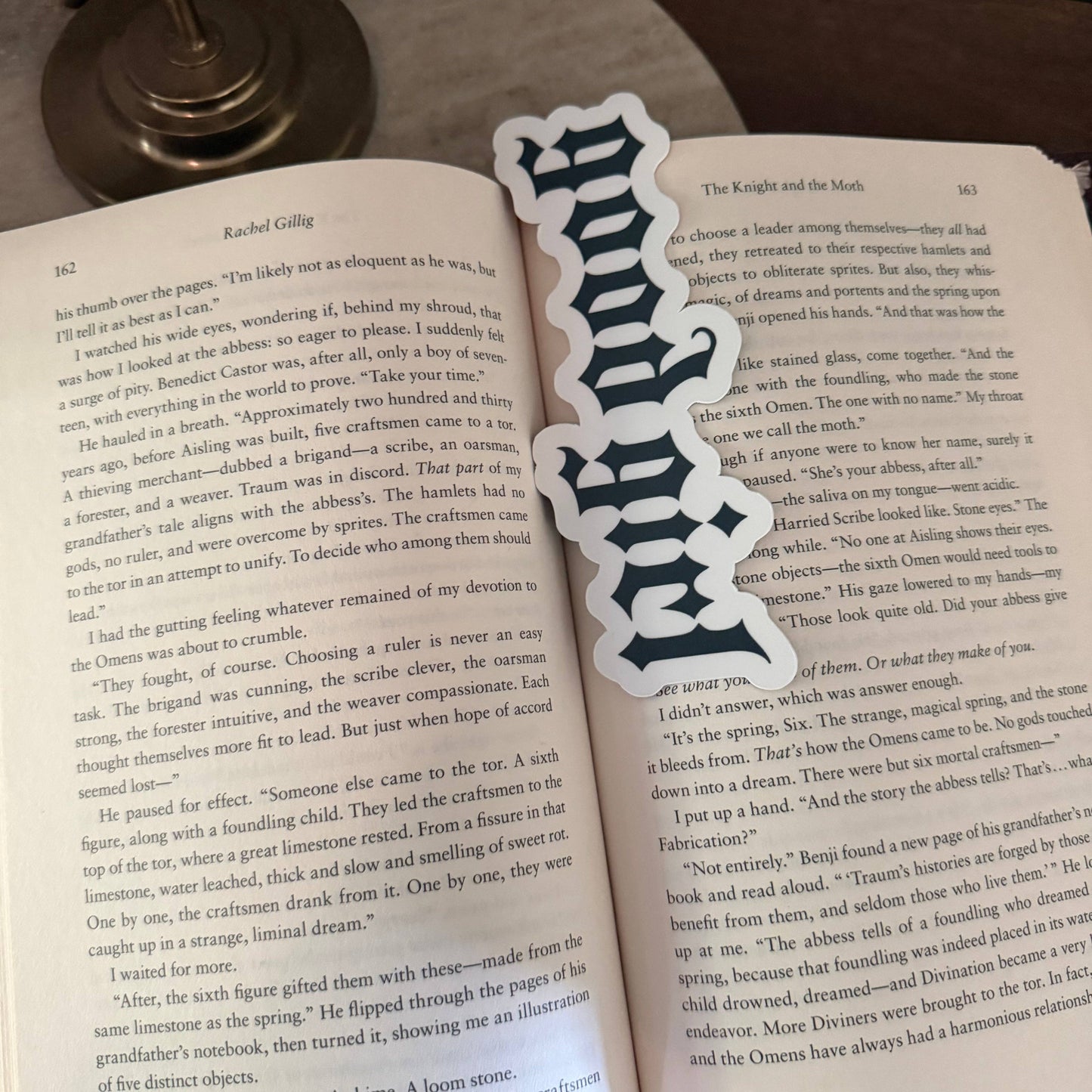 Good Girl Bookmark | Handmade Gothic Die Cut Bookmark | Dark Romance Reader Gift