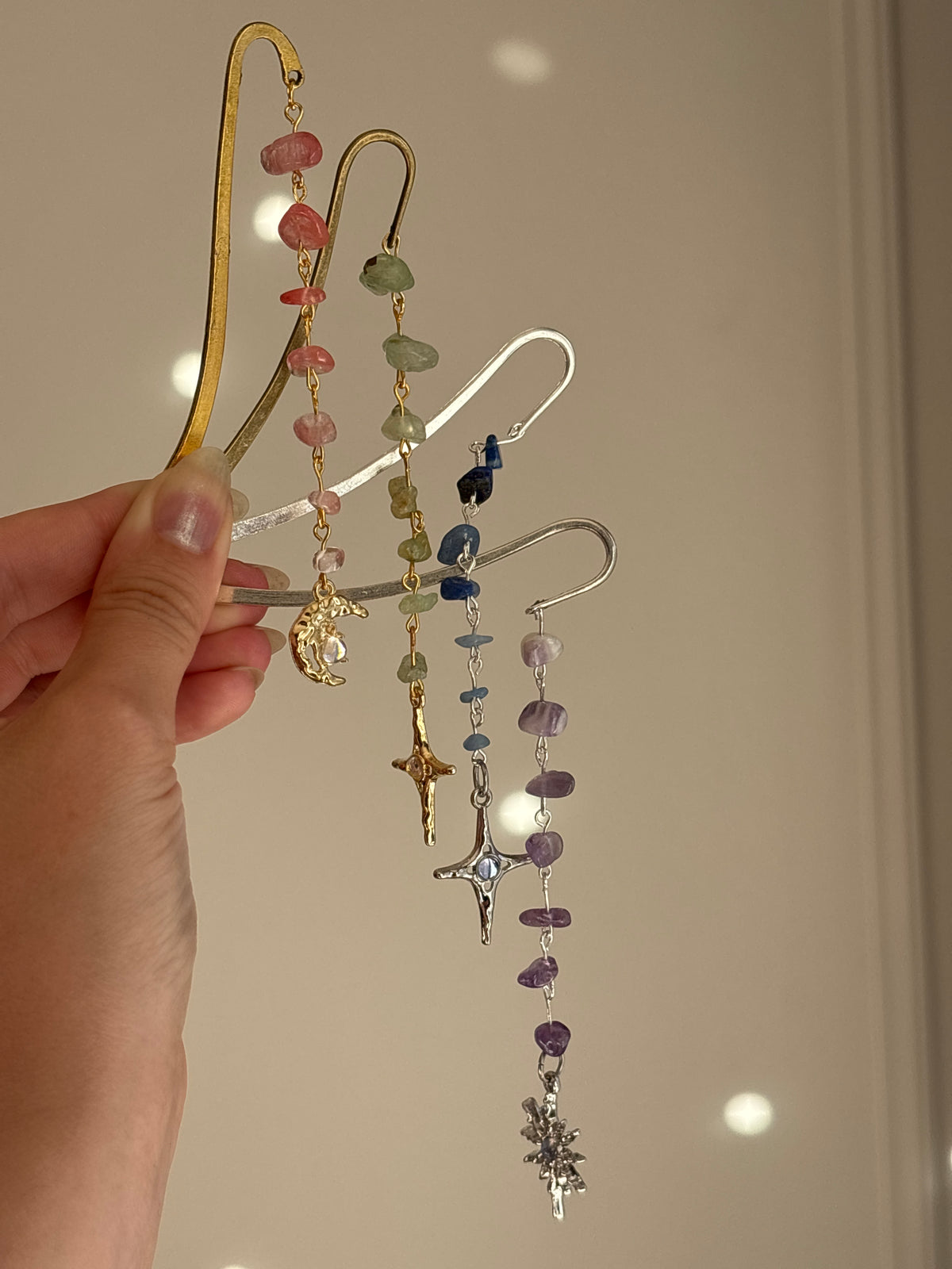 BookHook Charm Blossom Sword and Celestial Stones by Beyond the Laurels