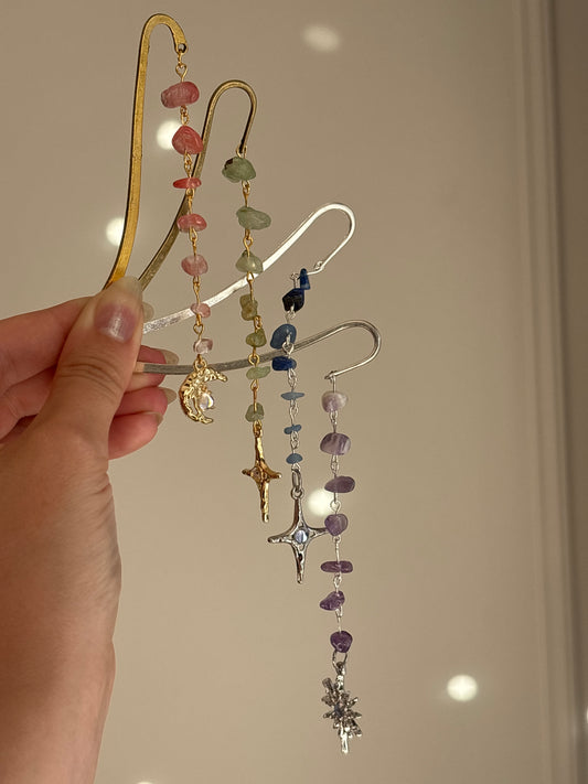 BookHook Charm Blossom Sword and Celestial Stones by Beyond the Laurels