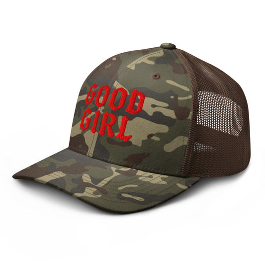 Good Girl Hat - Camo by Mad Poppy