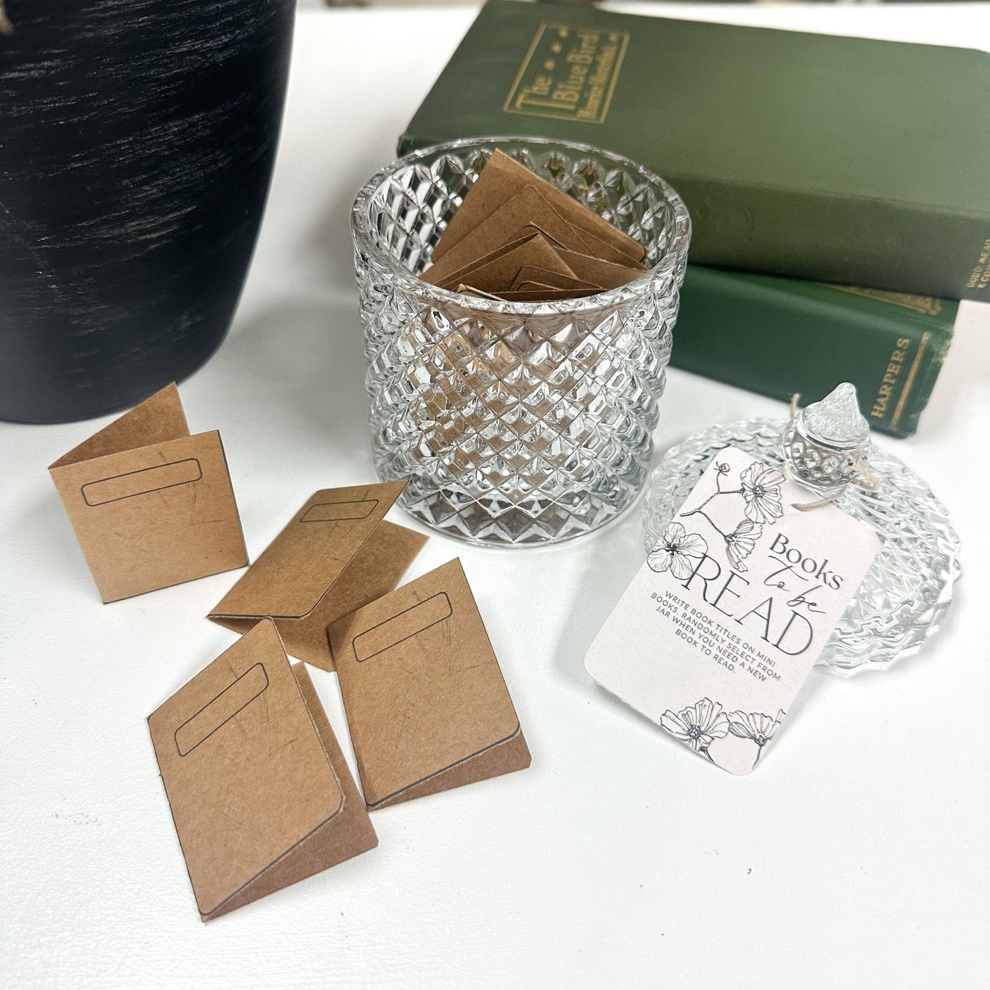 A House of Books - Books To Be Read Jar, Book Related Gift