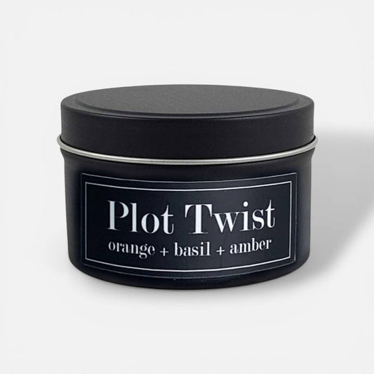 Fly Paper Products - Plot Twist 4oz Candle - Orange + Tunisian Basil + Amber