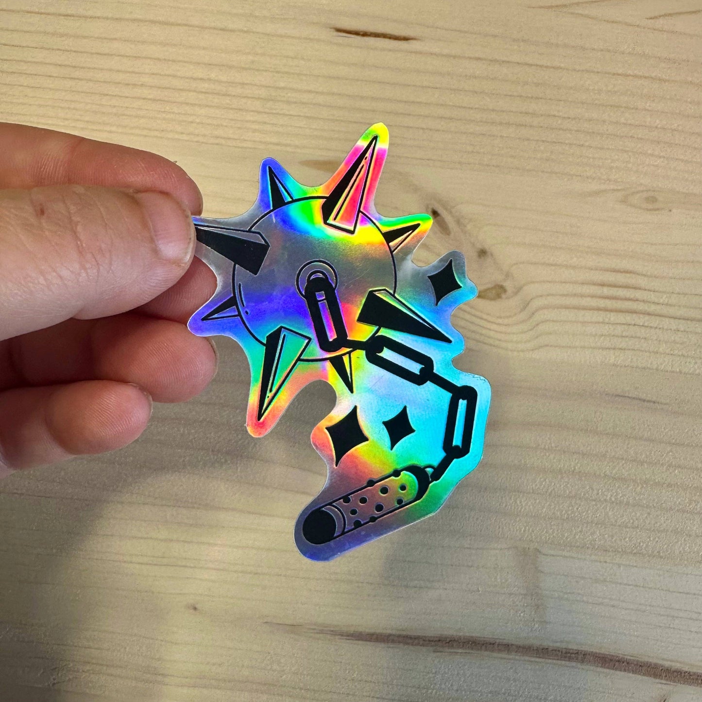 Odd Hare Goods - Holographic Flail Sticker
