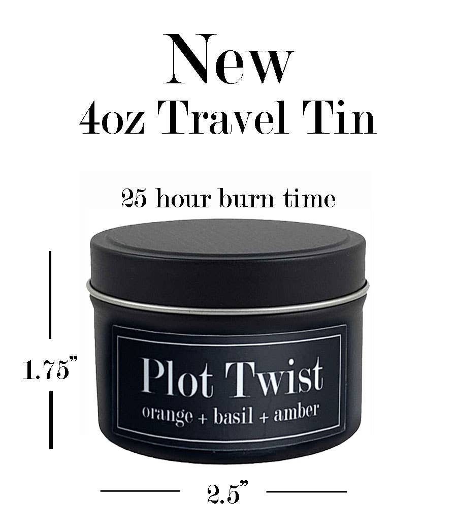 Fly Paper Products - Plot Twist 4oz Candle - Orange + Tunisian Basil + Amber