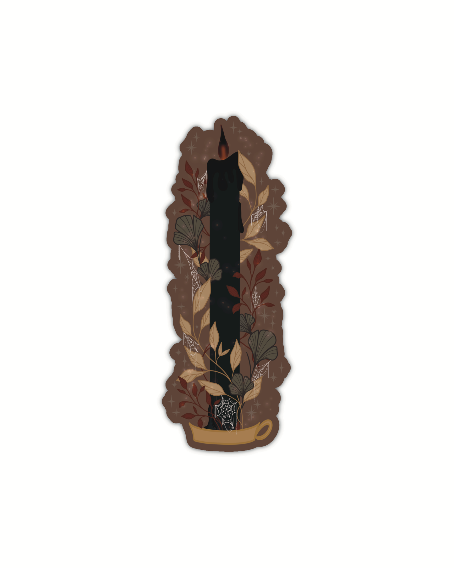 Meaggie Moos - Black Flame Candle Halloween Die-Cut Bookmark