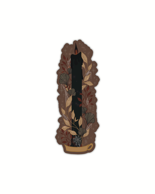 Meaggie Moos - Black Flame Candle Halloween Die-Cut Bookmark