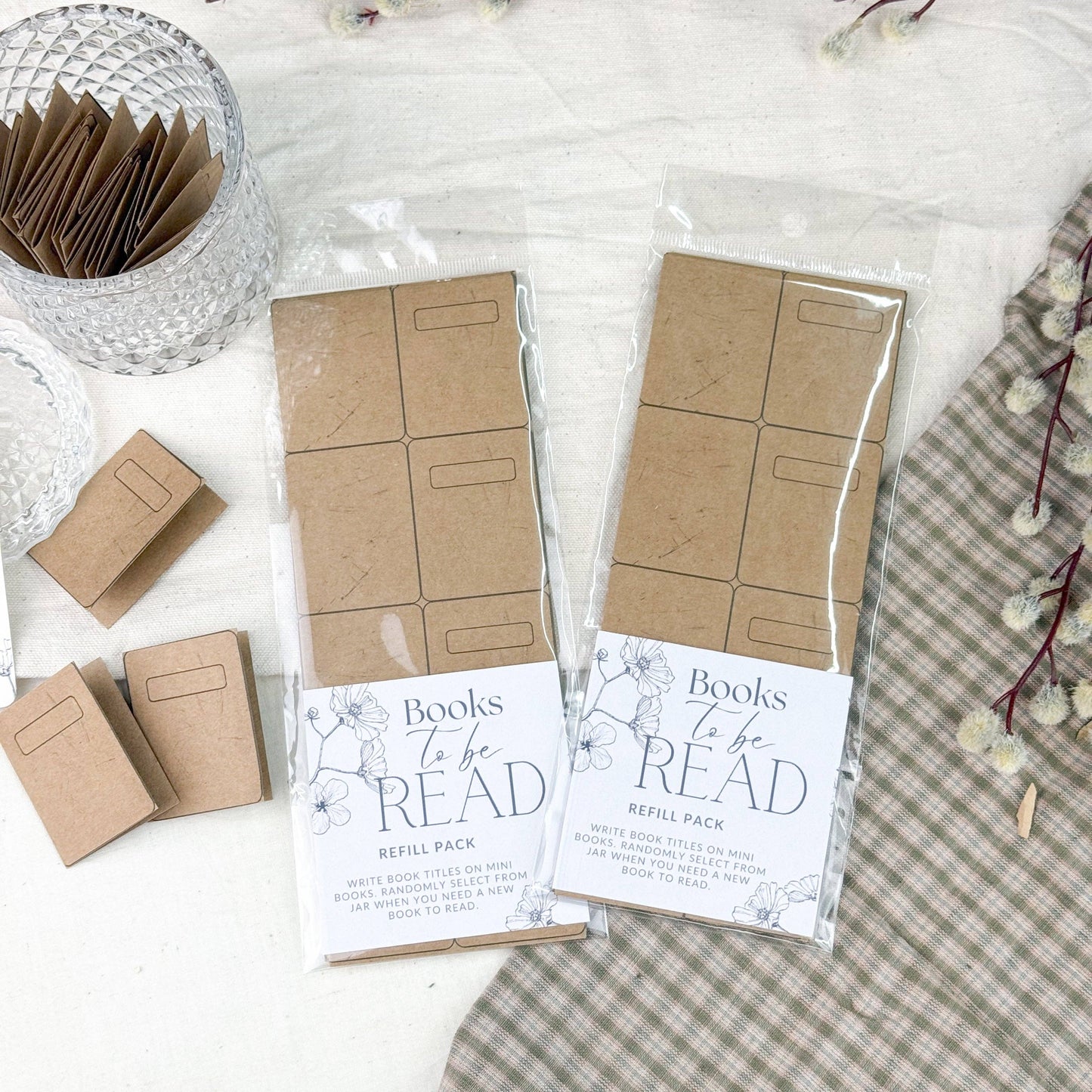A House of Books - To Be Read Jar Cardstock Book Refills
