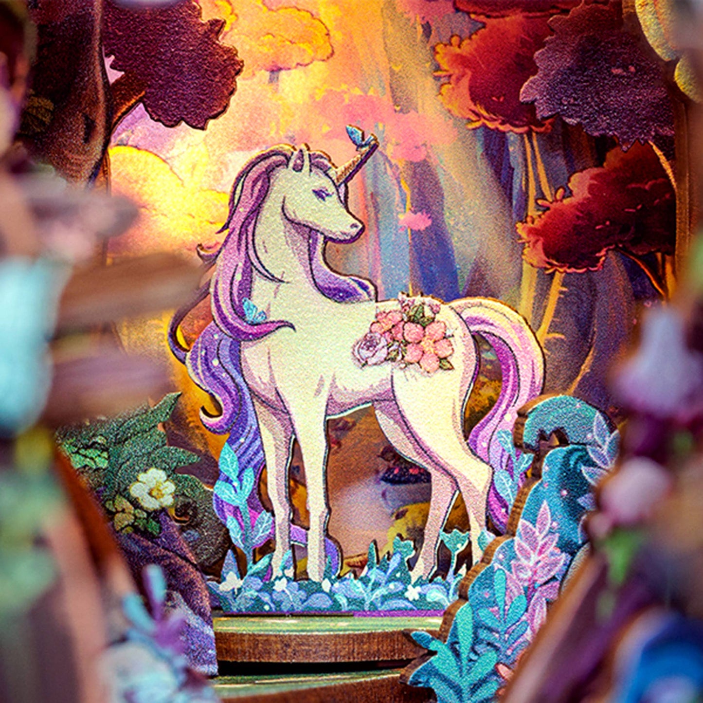 Hands Craft - DIY Book Nook Kit: Grace of the Forest w/ Dust Cover