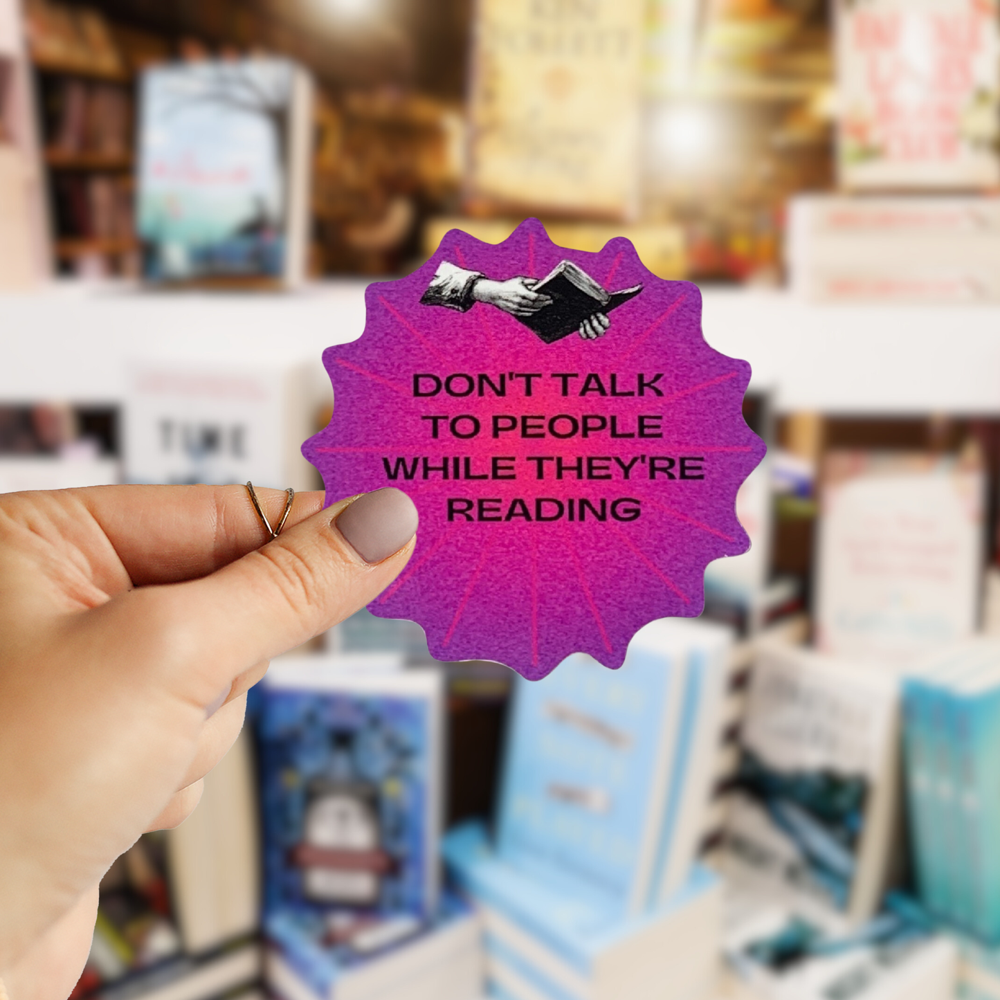 GetBullish - Don't Talk To People While They're Reading Sticker | Biblio