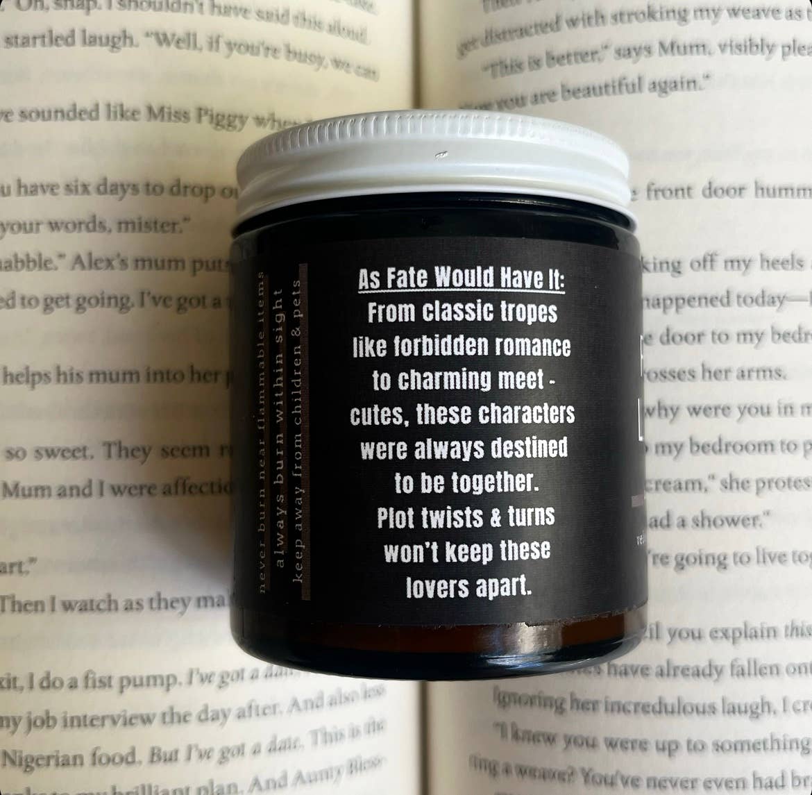 Fated Lovers -  Bookish Candle | Book Themed Candle, 4 oz