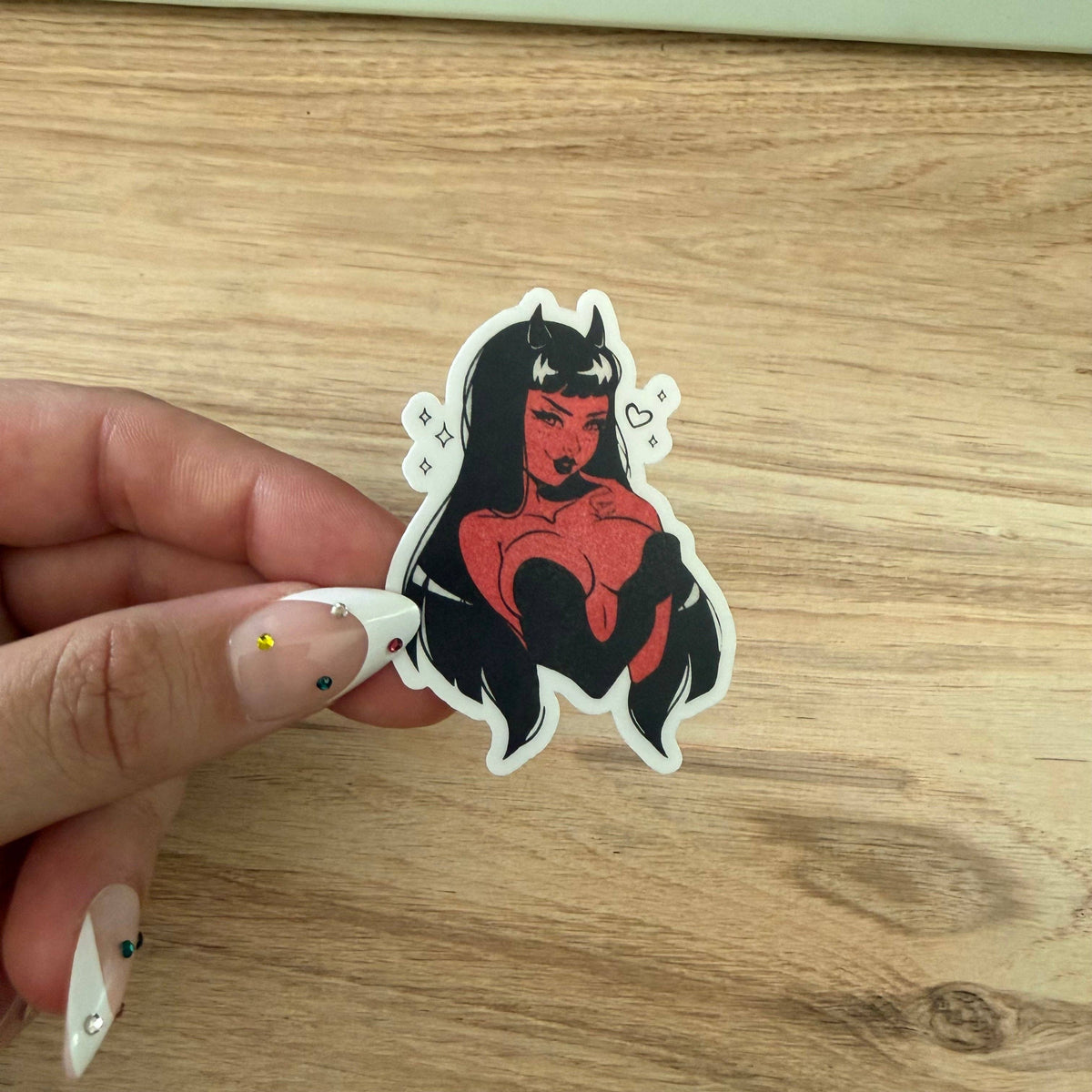 Mad Poppy - Red She Devil Waterproof Vinyl Sticker