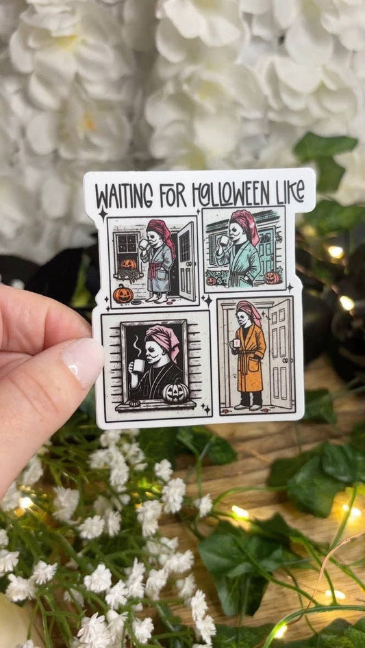 Awfullynerdy.co - Waiting For Halloween Like... Spooky Season Sticker