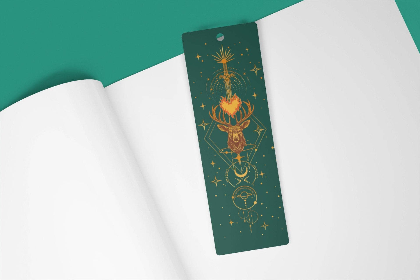 Awfullynerdy.co - Throne of Glass Symbols Metal Bookmark