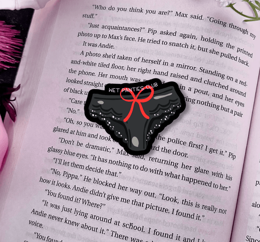 Awfullynerdy.co - Wet Panties Club Smut Matte Vinyl Sticker – Durable Waterproof Bookish Decal