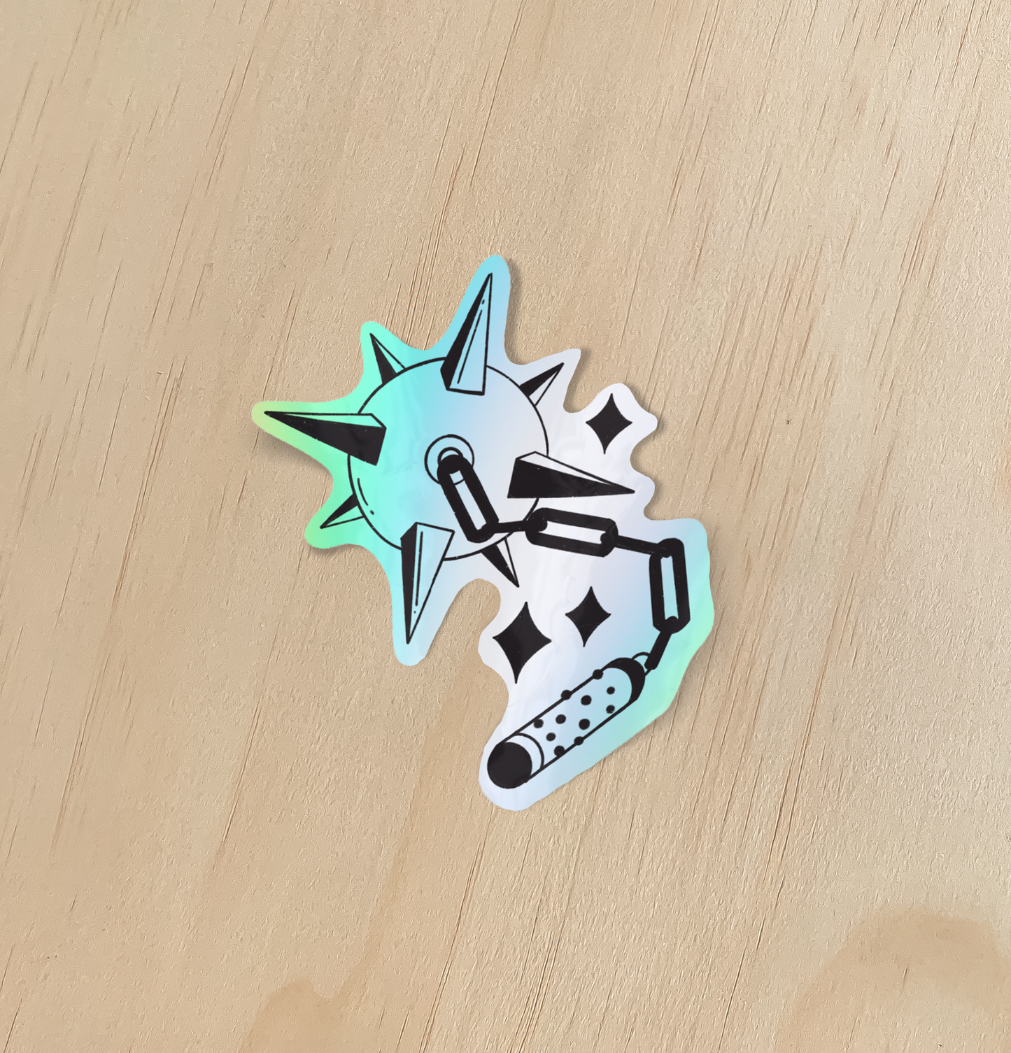 Odd Hare Goods - Holographic Flail Sticker