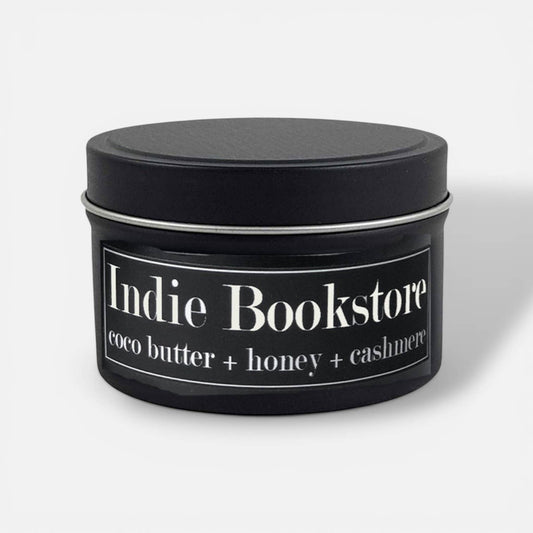 Fly Paper Products - Indie Bookstore 4oz Candle - Coco Butter + Honey + Cashmere
