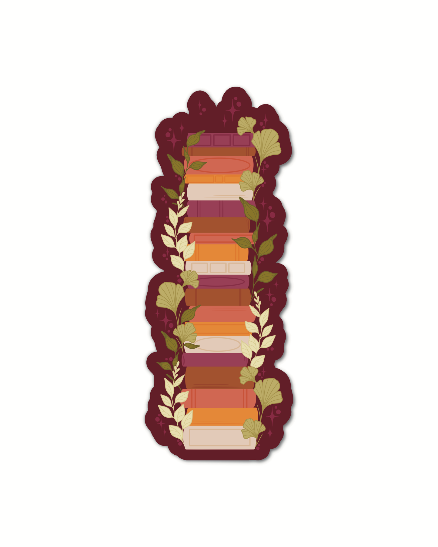 Meaggie Moos - Autumn Bookstack Die-Cut Bookmark