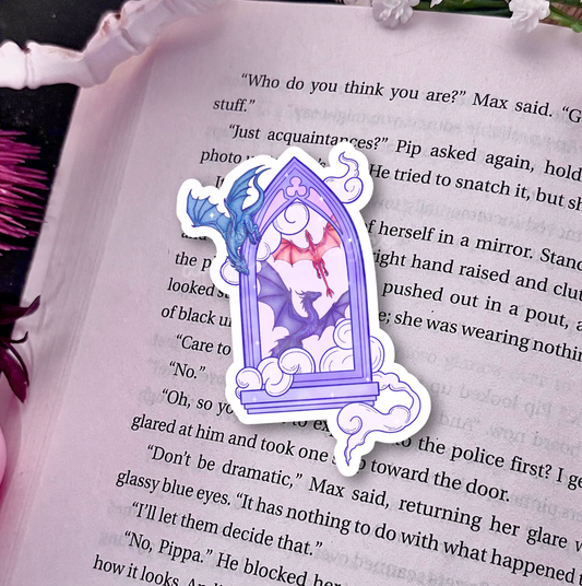 Awfullynerdy.co - Dreamy Dragon Window Sparkle Star Sticker