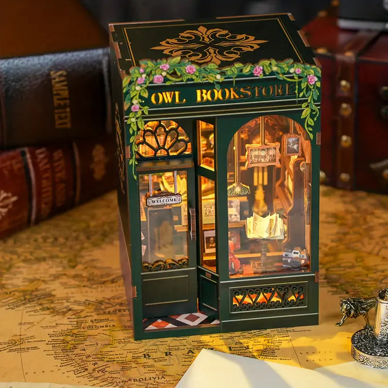 Hands Craft - DIY Book Nook Kit: Owl Bookstore