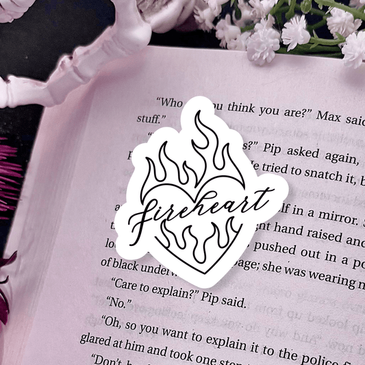 Awfullynerdy.co - Fireheart Heart Sticker