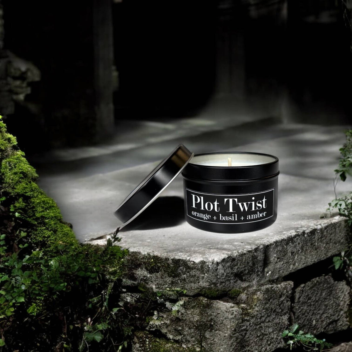 Fly Paper Products - Plot Twist 4oz Candle - Orange + Tunisian Basil + Amber