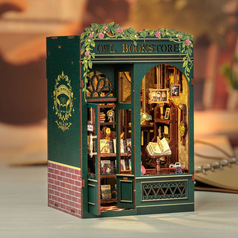 Hands Craft - DIY Book Nook Kit: Owl Bookstore