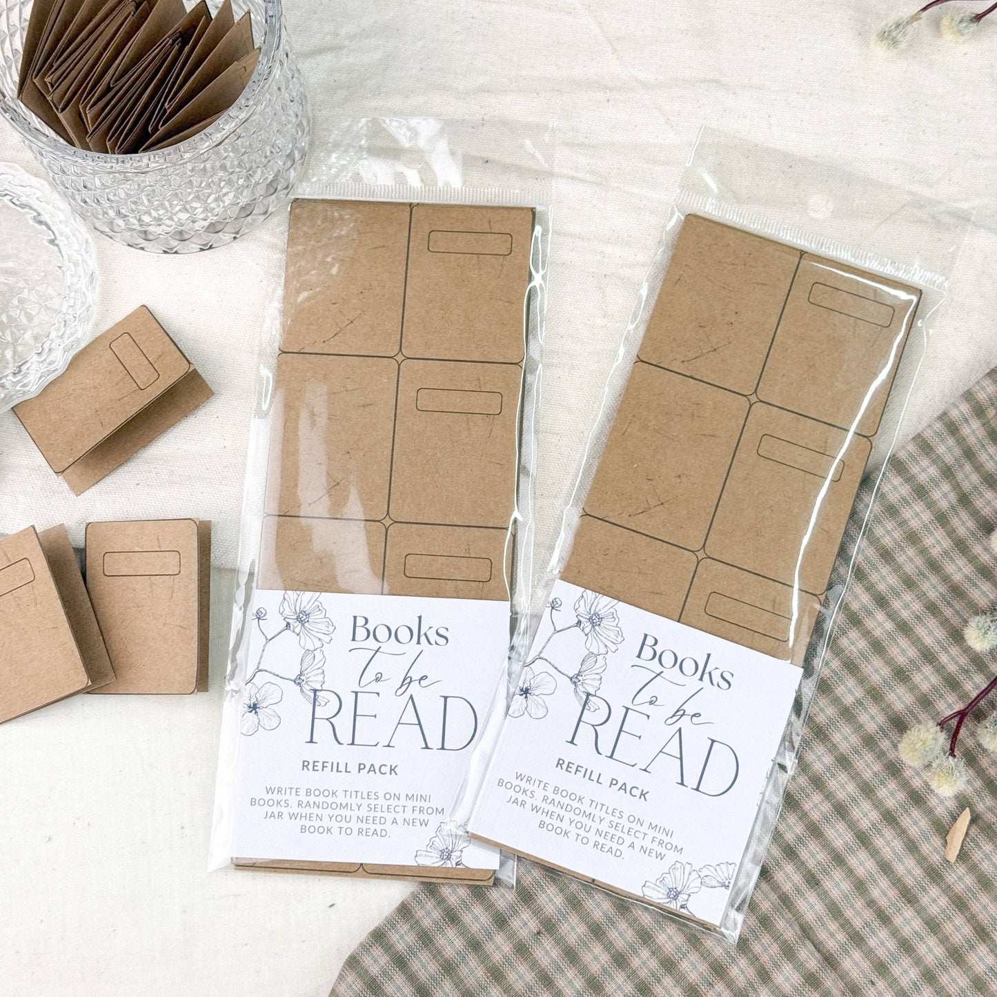 A House of Books - To Be Read Jar Cardstock Book Refills